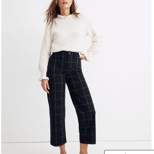 Madewell Slim Emmet Wide Leg Crop